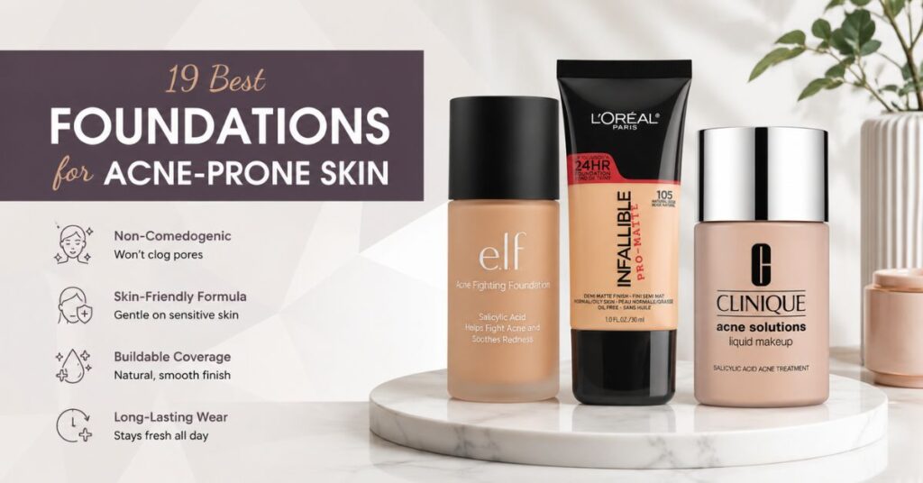 Best Foundation for Acne Prone Skin Full Guide