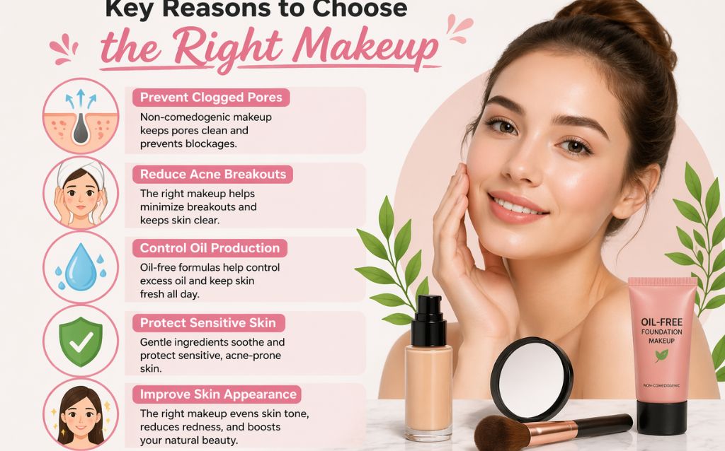 key reasons to choose best makeup for acne prone skin to prevent clogged pores and reduce breakouts