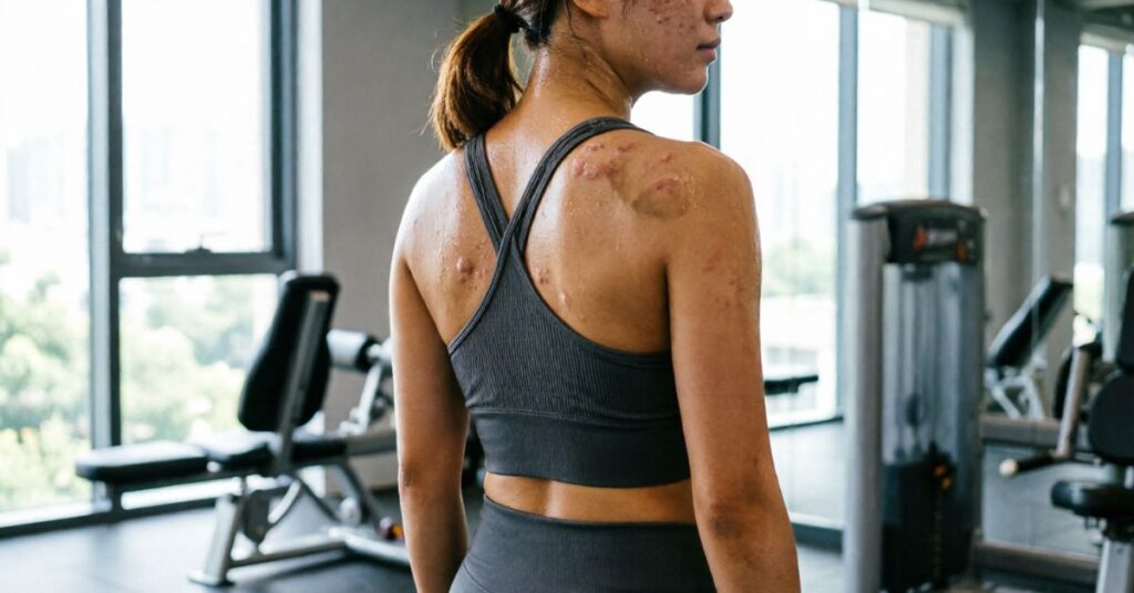 sweat and hygiene what causes back acne in females gym
