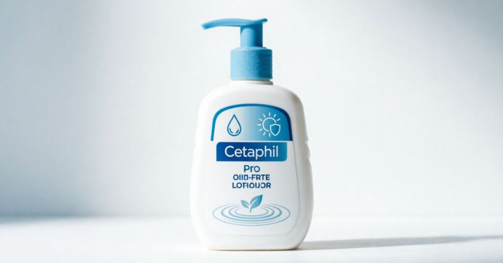 Cetaphil Pro Oil-Free Lotion for acne prone skin lightweight moisturizer controlling oil and hydrating sensitive skin