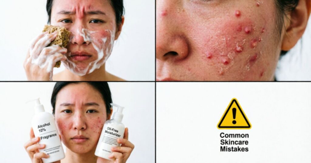 common mistakes when using acne face wash