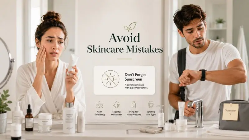 Common skincare mistakes to avoid in a fast 5-minute morning skincare routine for working women and men