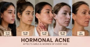 Dermatologist recommended skincare products for treating adult hormonal acne at every age