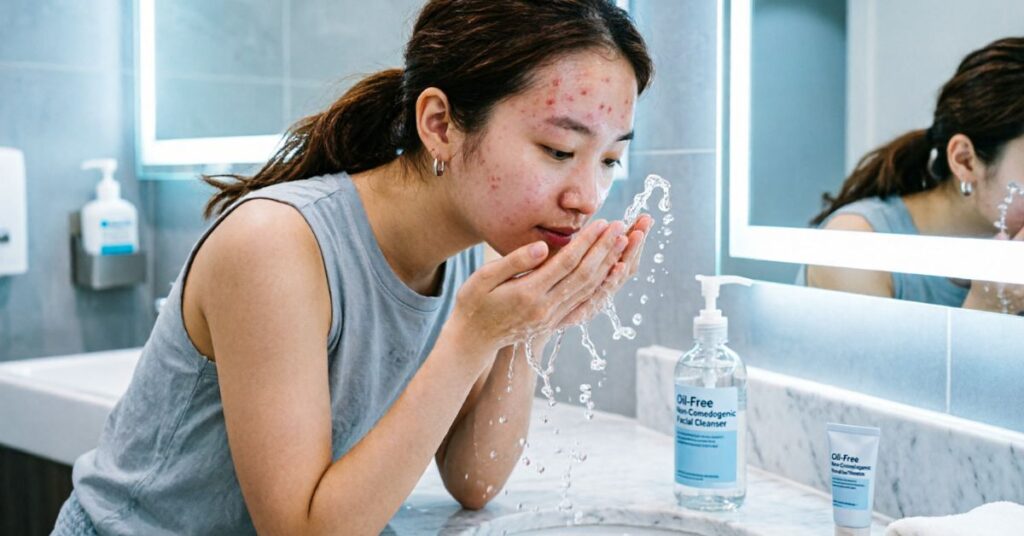 fast forehead acne care