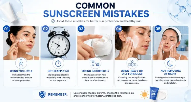 Common Sunscreen Application Mistakes