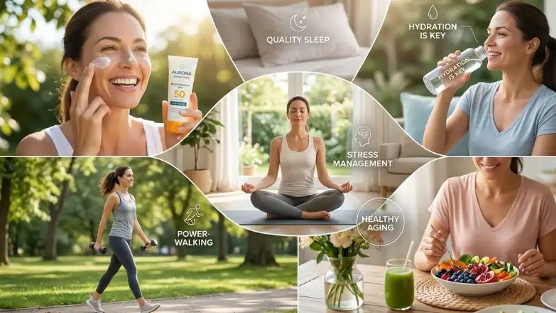 Daily anti-aging lifestyle habits