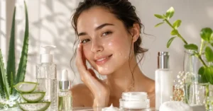 "How to Get Glowing Skin naturally using cleansing hydration sunscreen and healthy skincare habits"