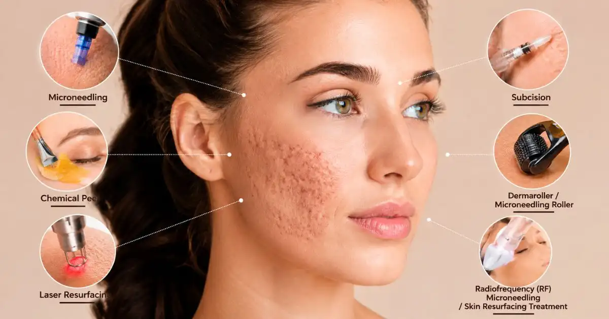 How to Treat Acne Scars with Microneedling, Chemical Peels, Laser Resurfacing, and Other Proven Treatments