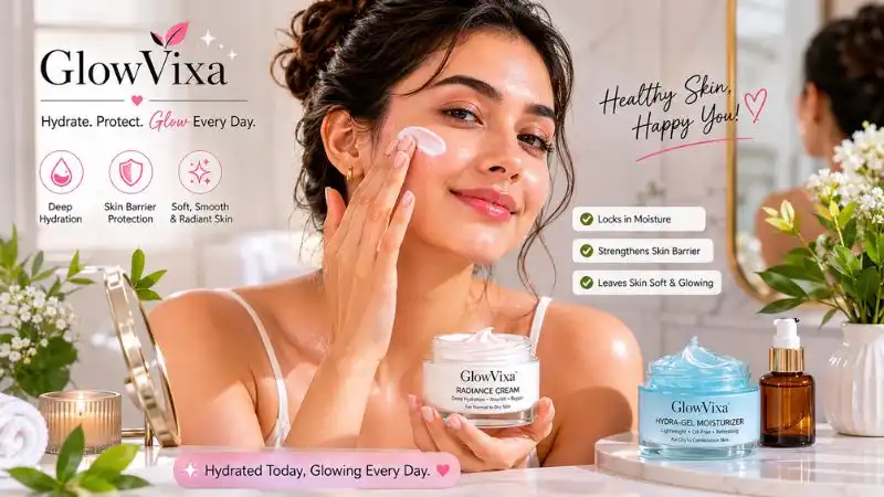Woman applying facial moisturizer to hydrate skin and strengthen the skin barrier for a healthy, radiant complexion.