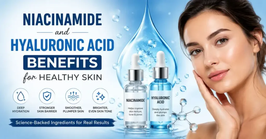 Niacinamide and Hyaluronic Acid benefits for glowing and hydrated skin