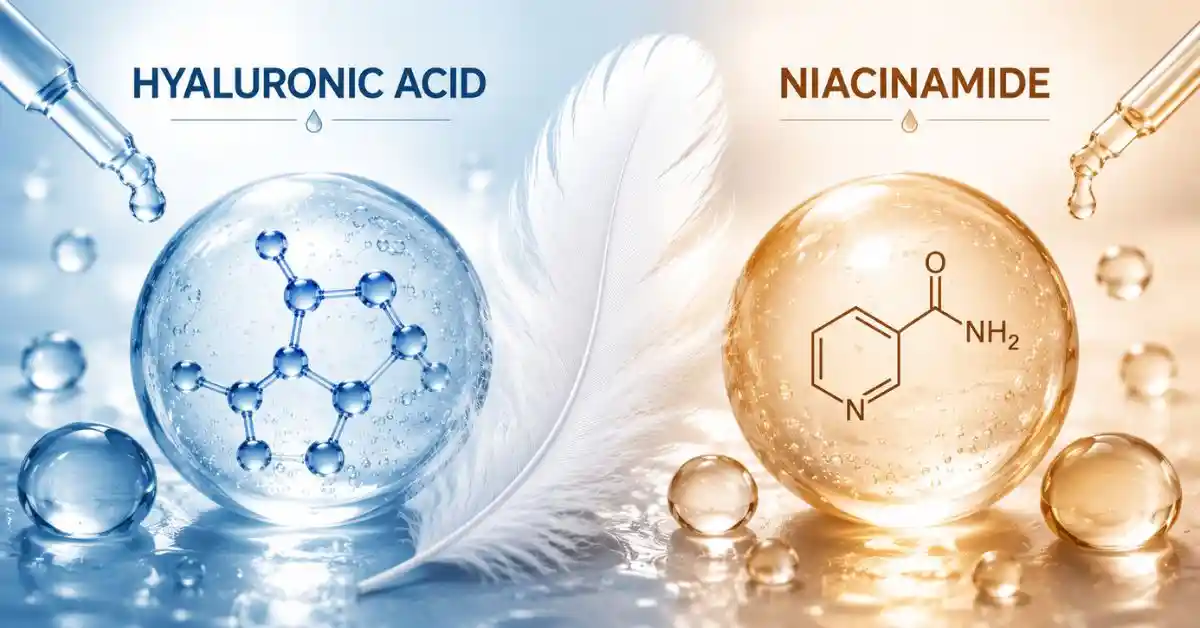 Niacinamide and Hyaluronic Acid benefits for glowing and hydrated skin