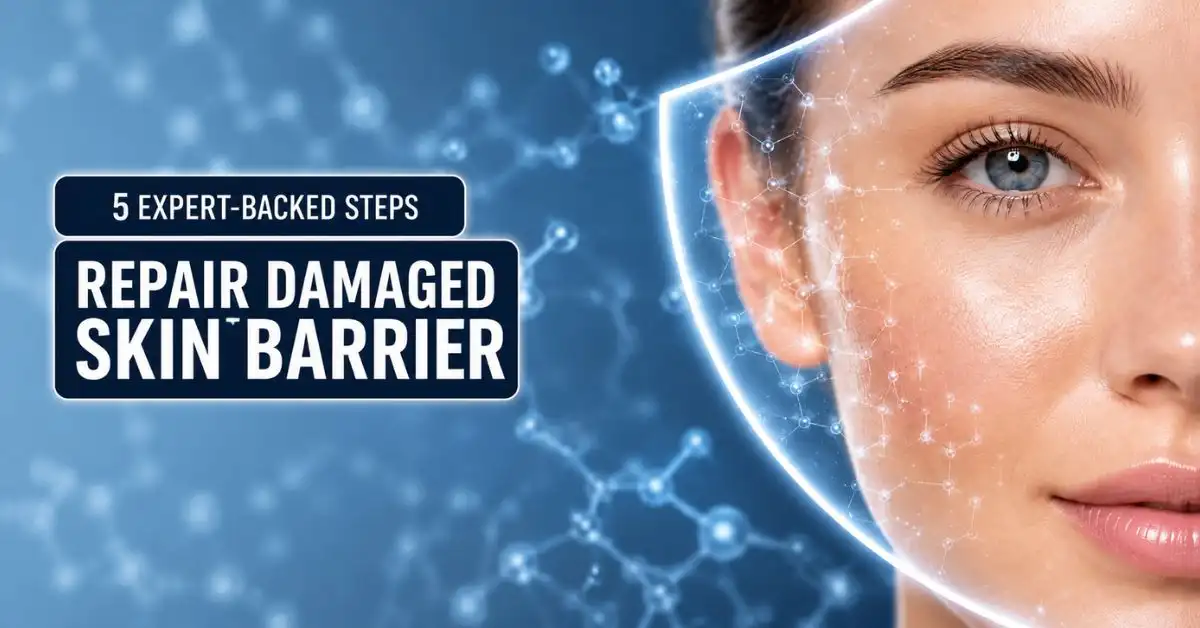 Repair damaged skin barrier with dermatologist recommended skincare routine