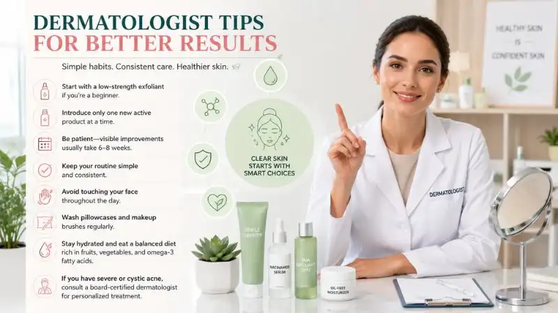 Dermatologist tips for using the best exfoliator for acne-prone skin safely and effectively