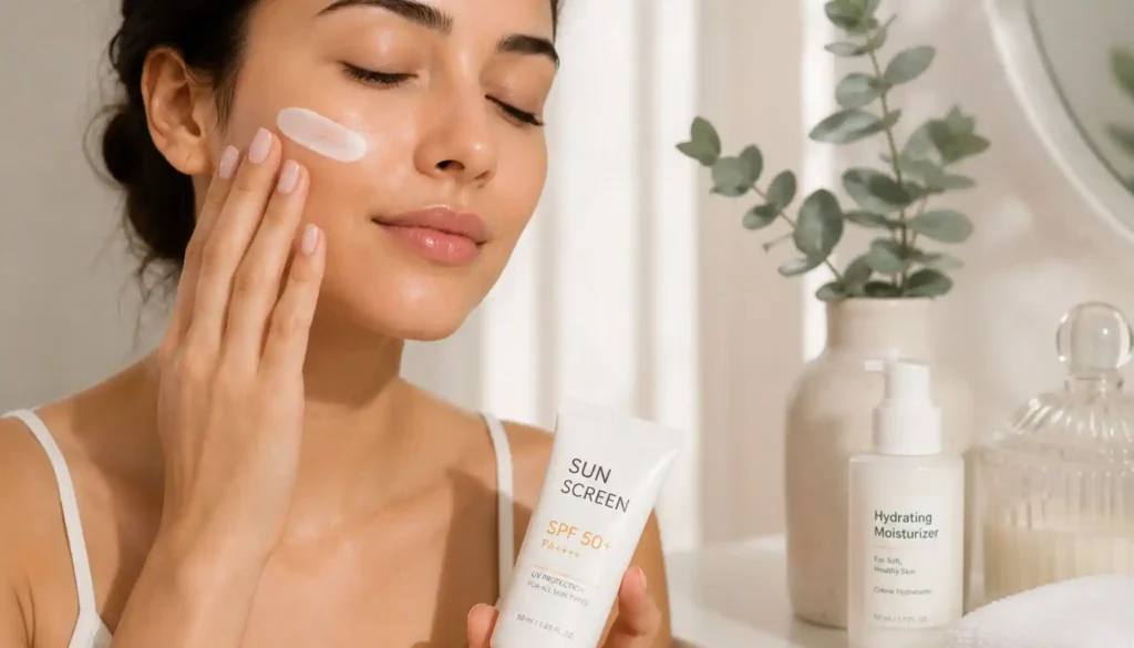 Best exfoliator for acne-prone skin routine with sunscreen and moisturizer for healthy, protected skin