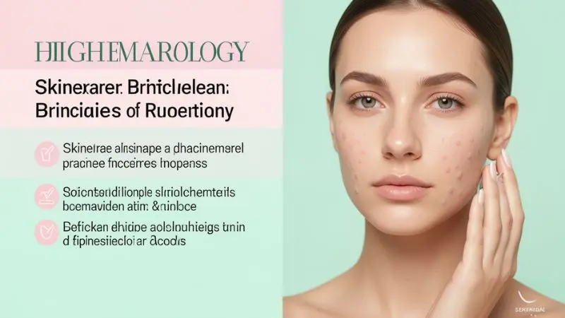Sensitive acne-prone skin care routine for gentle acne treatment