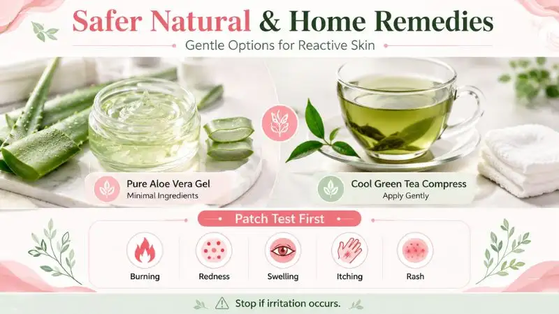 Safer natural home remedies for reactive acne-prone skin