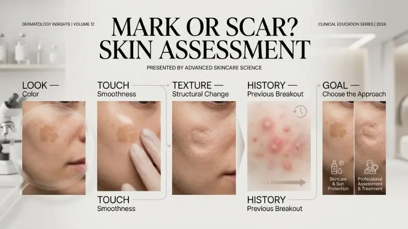 5-step check to identify acne marks vs true scars