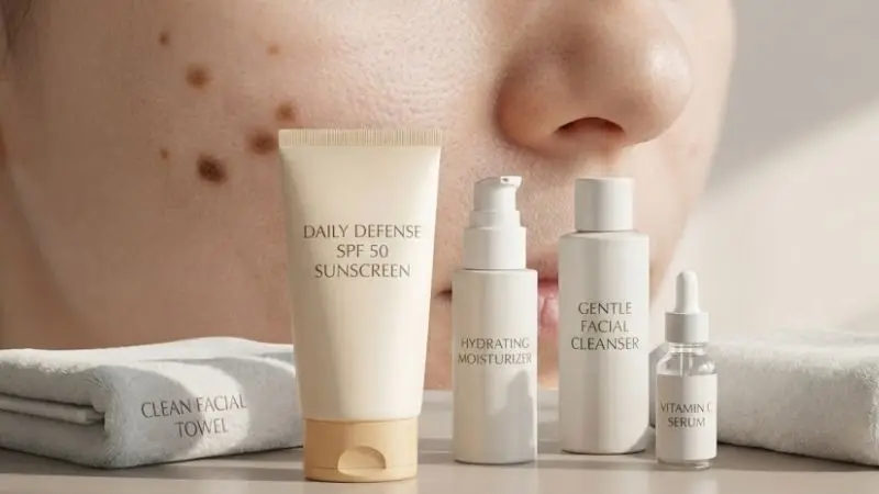 Sunscreen and gentle skincare for acne marks vs true scars