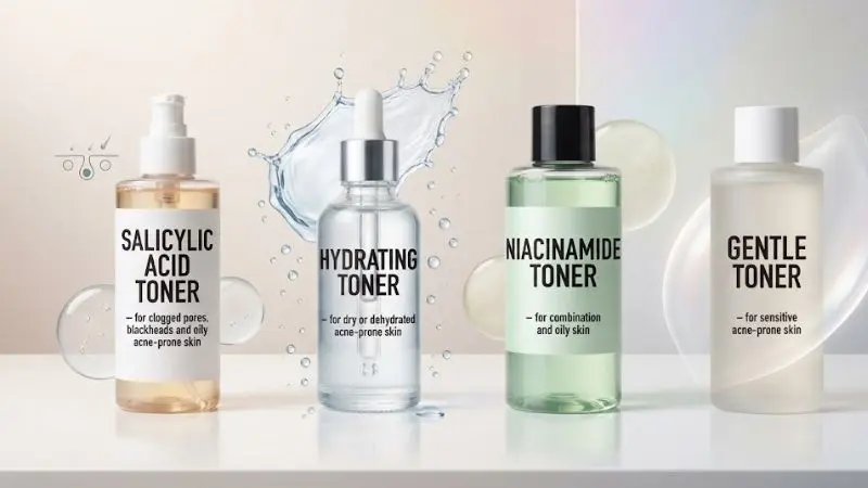 Best Toner for Acne-Prone Skin for oily sensitive dry and combination skin