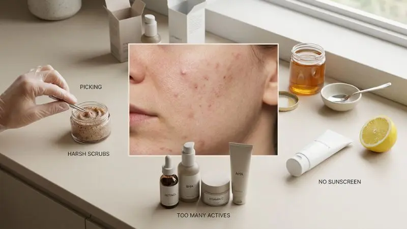 Common skincare mistakes that worsen acne marks and scars