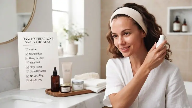 Hair products cause forehead acne safety checklist for hairline breakouts