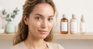 Hair products cause forehead acne