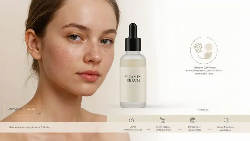 Vitamin C for hyperpigmentation and dark spots on face