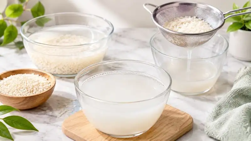 How to prepare rice water for Korean glass skin
